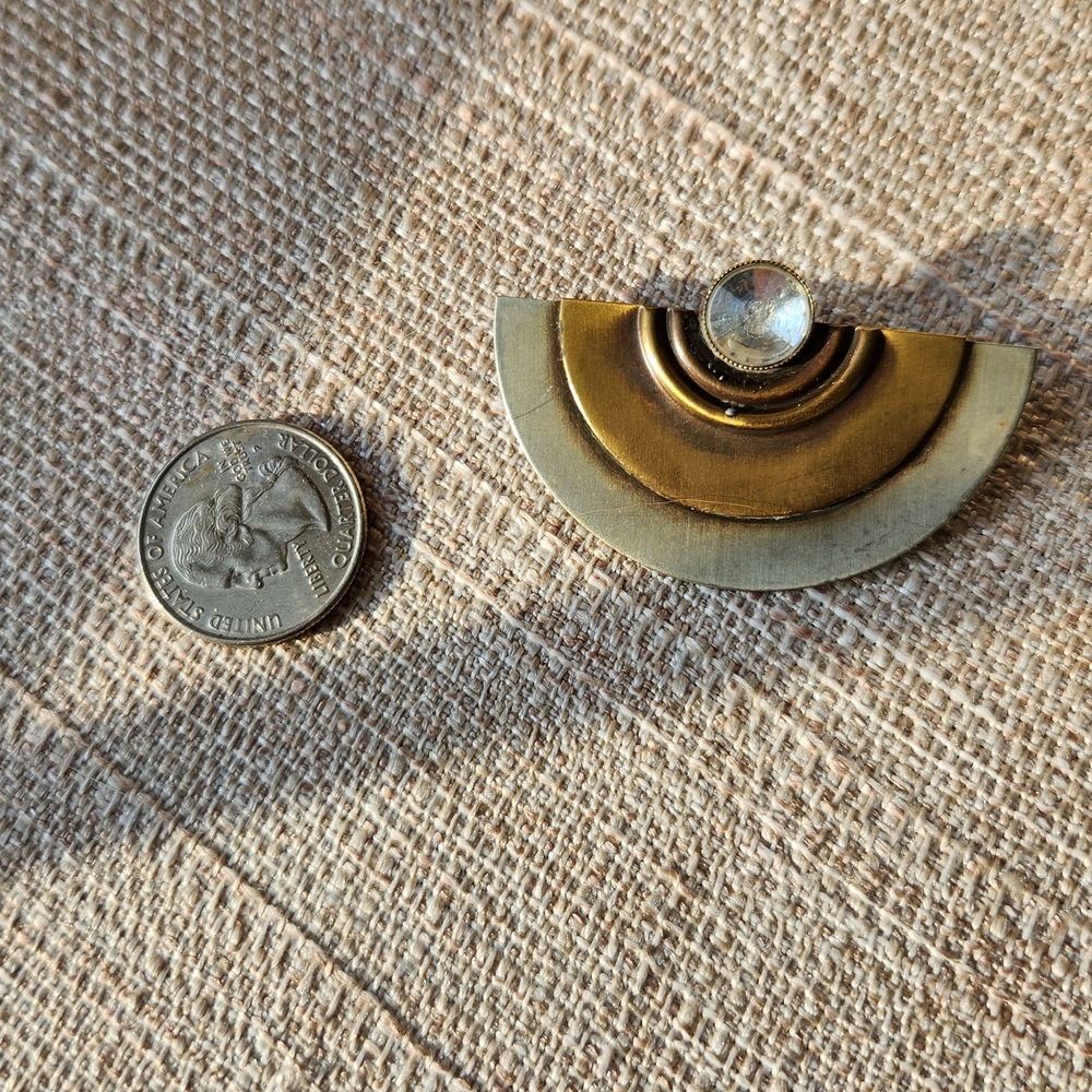Elegant Gold and Silver Brooch